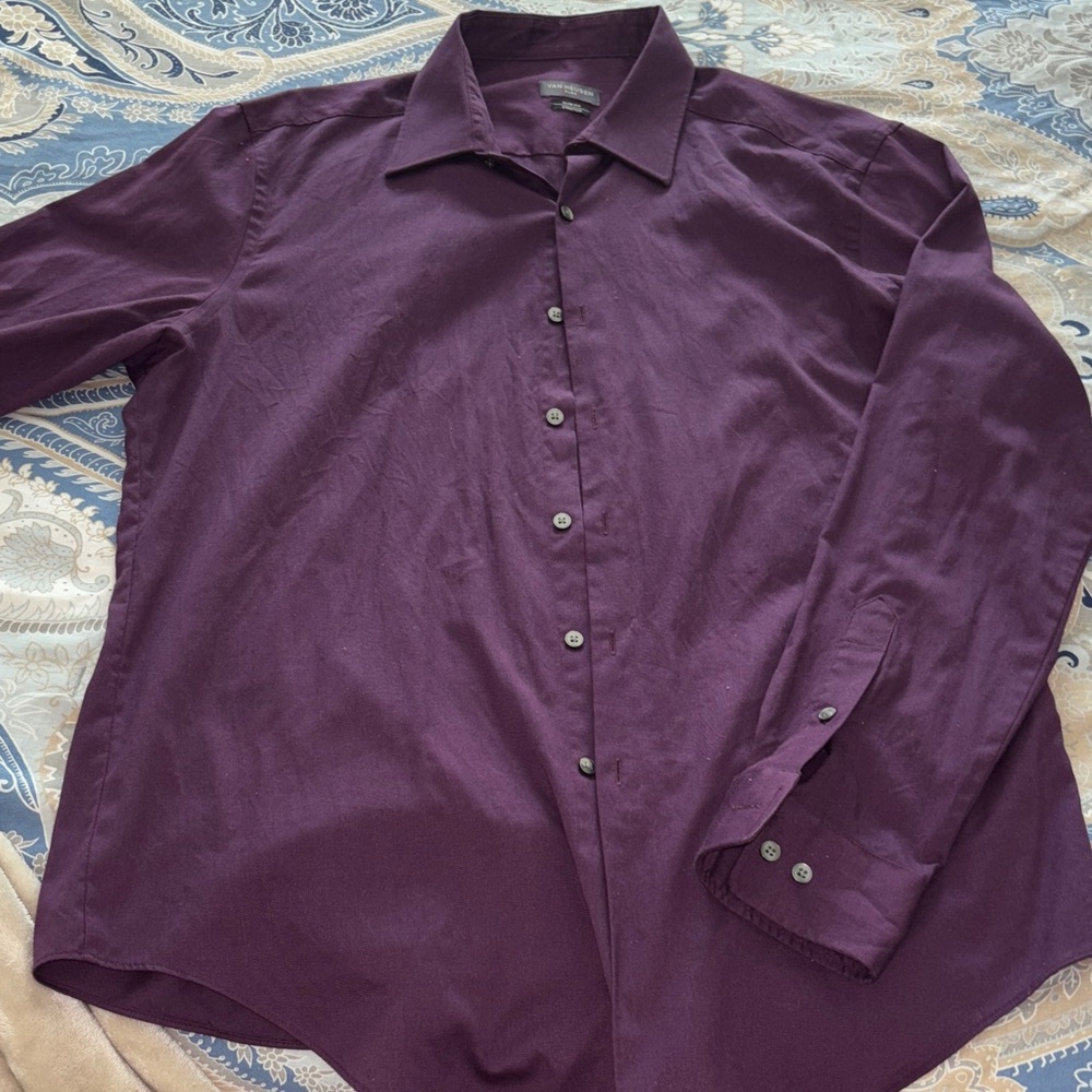Van Heusen Deep Purple Dress Shirt